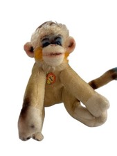 Vintage STEIFF Germany Mohair MUNGO MONKEY Plush Collectible Toy Blue Eyes 6  