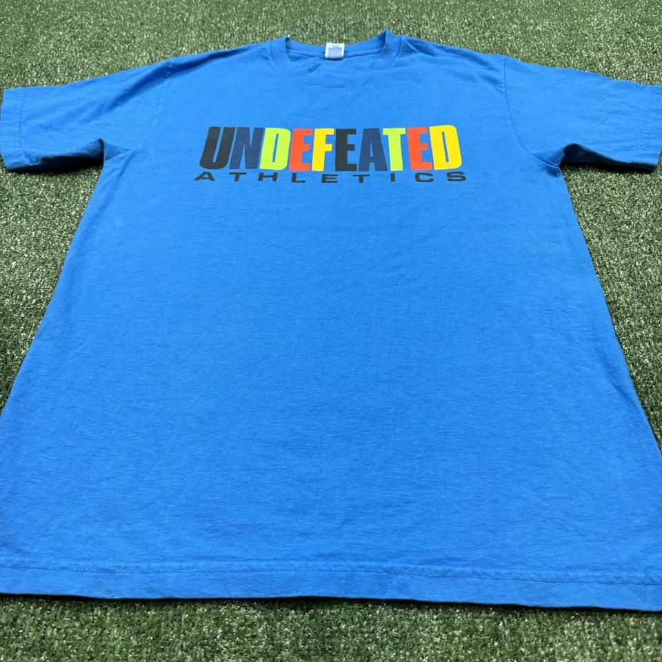 Undefeated T Shirt Men's Size M Blue Short Sleeve Streetwear Crew Neck Logo Tee - Image 3 of 4