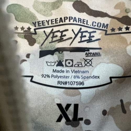 YEE YEE Tactical Soft Shell Digital Camo Jacket Concealed Carry Mens Size XL - Picture 5 of 13