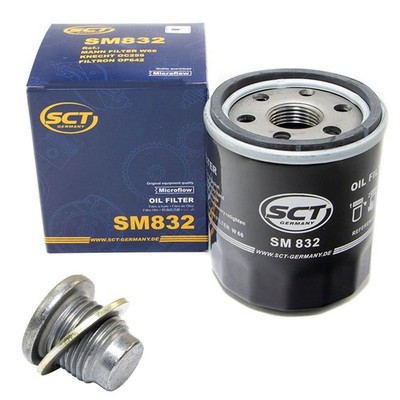Ölfilter SM 832 Ölablassschraube für Dacia Logan Sandero Renault Clio Twingo 1.2