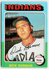1975 Topps Dick Bosman #354 - Cleveland Indians