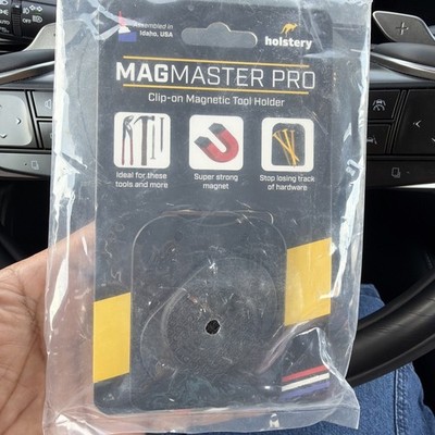 Holstery MagMaster Magnetic Tool & Hardware Holder - Strong Clip-On Belt Magnet