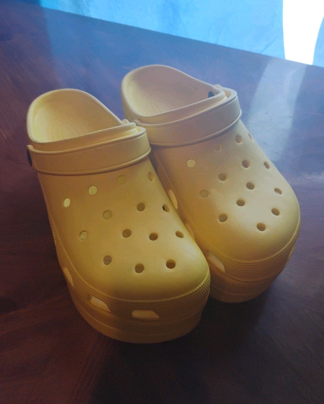 Yellow Platform Clogs Size 40 Nice Condition - image 2
