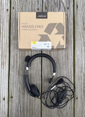 Jabra UC Voice 550 MS Mono Black Duo Wired Headset HSC011 Skype Certified Tested