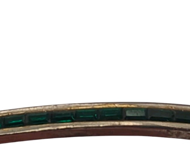KJL KENNETH J LANE Green Rhinestone Bangle Bracel… - image 9