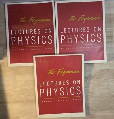 The Feynman Lectures on Physics Complete 3 Volume Set Lot Richard Feynman PB