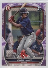 2023 Bowman Prospects Purple Pattern 45/199 Lyonell James #BP-118 14mx