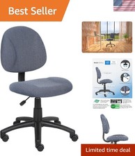 Lightweight Blue Posture Chair - Adjustable Height and Waterfall Seat Design