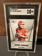 2021 Leaf Draft Trevor Lawrence Rookie Card #RS-11 Graded SGC 10 Gem Mint💎