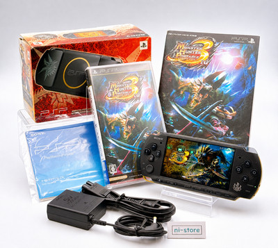 Sony PSP-3000 Console Monster Hunter 3rd Limited in Box w/etc. - Excellent