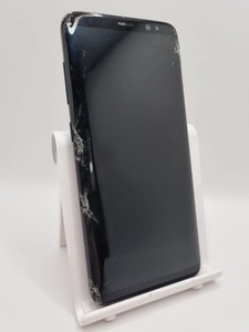 Samsung Galaxy S8 schwarz Android Smartphone gesprungen defekt #B
