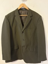 Chaqueta Abrigo Deportivo Vitto Italy 42S Verde Oliva Super 150s A Medida a Mano Euro Hip