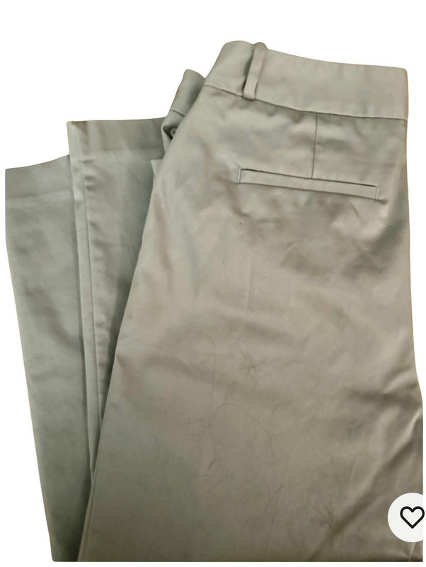 Liz Claiborne Womens Emma Slim Leg Ankle Pants Sz 6 Gray Stretch Cotton pockets 