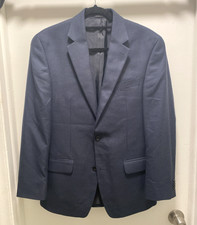 Michael Kors Mens Classic fit Sport Coat Blazer 38R Navy Blue Solid