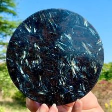 452G Natural Crystal Fireworks Garnet Polished Slice Extra Large Gem Chakra