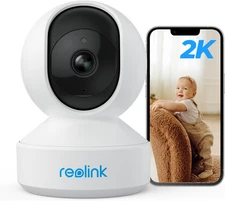 2K Indoor Security Camera E1, Plug-In 2.4G Wireless Wifi for Baby/Pet Monitor wi