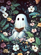 Ghost Diamond Art Kits for Adults, Halloween Diamond Painting Kits 12x16in ...