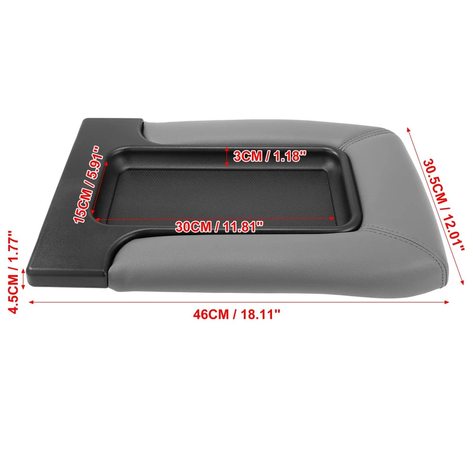 19127364 Car Center Console Cover Gray for Chevrolet Silverado 3500 2001-2006 - Image 3 of 4