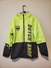Dutch Bros Brothers Coffee Las Vegas Neon Rain Jacket