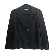 CAbi Black Ponti Knit Jacket Blazer Size Women  s Medium Free Shipping
