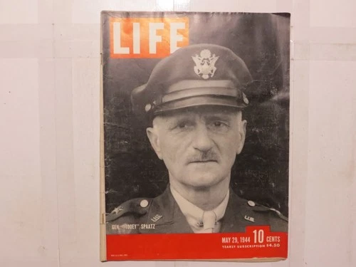 LIFE MAGAZINE. May 29, 1944 WWII ERA General Tooey Spaatz 6D