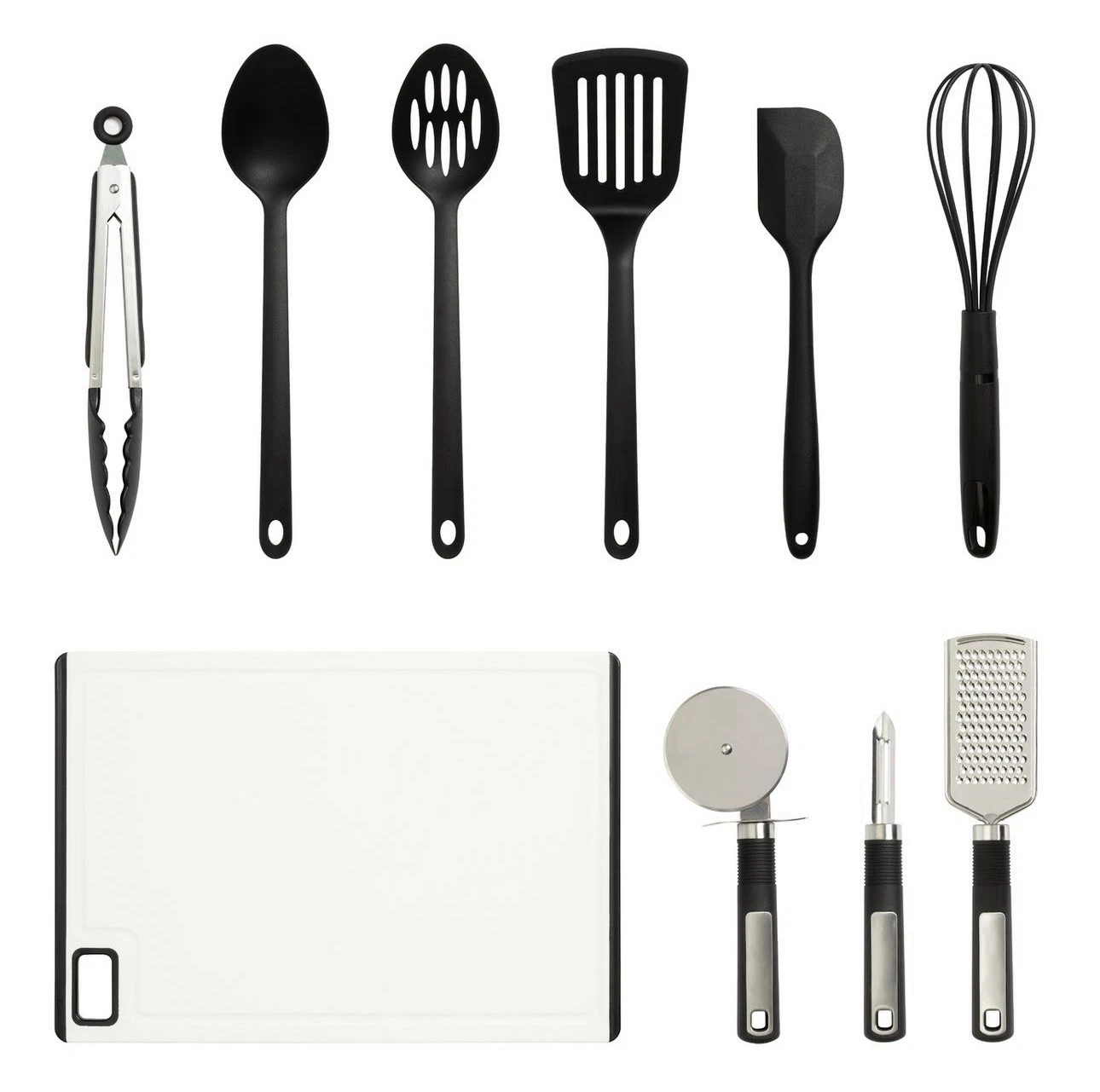 Home Essentials 10 Piece Utensils Set - Black