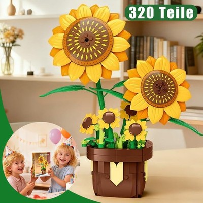 320PCS Blumen Klemmbausteine Building Set Blumenstrauß Baustein DIY Ewig Kreativ