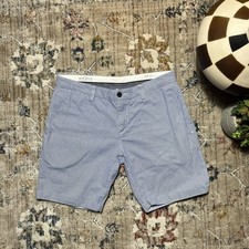 Jack Wills Blue & White Pinstripe Smart Shorts, 34W Spring/Summer, Holiday