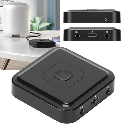 BT 5.0 Transmitter Receiver Hands Free Calls Noise Reduction Wireless Sound A CB - Afbeelding 19 van 24
