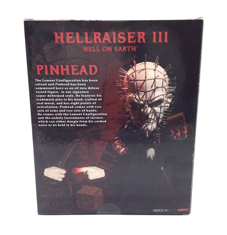 Figura de acción Mezco Toys Hellraiser III Hell On Earth PINHEAD Foto 4 de 4