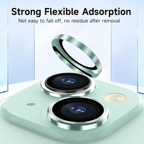 For iPhone 12 13 14 15 16 Pro Max Lens Protector Tempered Glass with Metal Ring - 第 75/126 張圖片