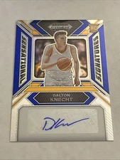 2024 Prizm Draft Picks Dalton Knecht Sensational Signatures Blue Prizm Auto /149