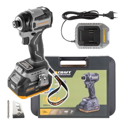 Procraft Industrial ID20A-1b Schlagschrauber 20 V 180 Nm + 1x Akku 4 Ah + Lader