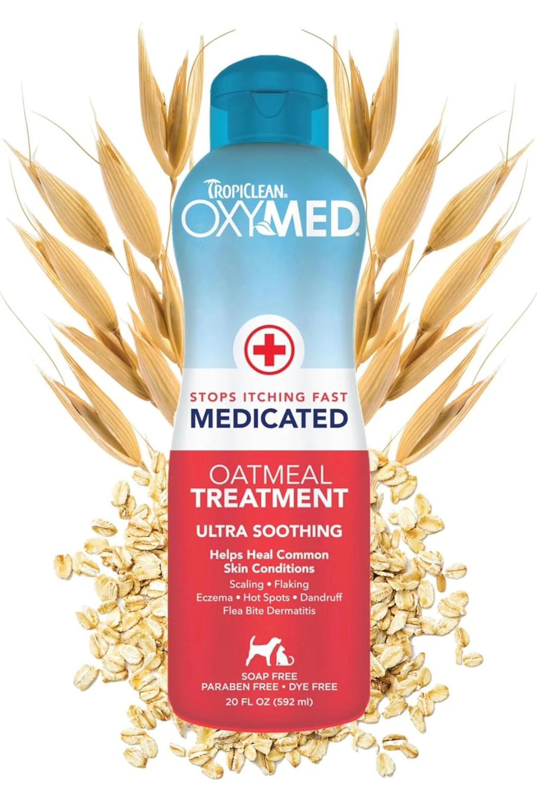 TropiClean Oxymed Medicated Cat & Dog Conditioner For Itchy 