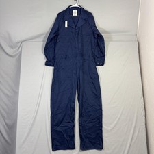American Apparel Utility Coveralls Mens 46R Workwear Uniform Button Zip