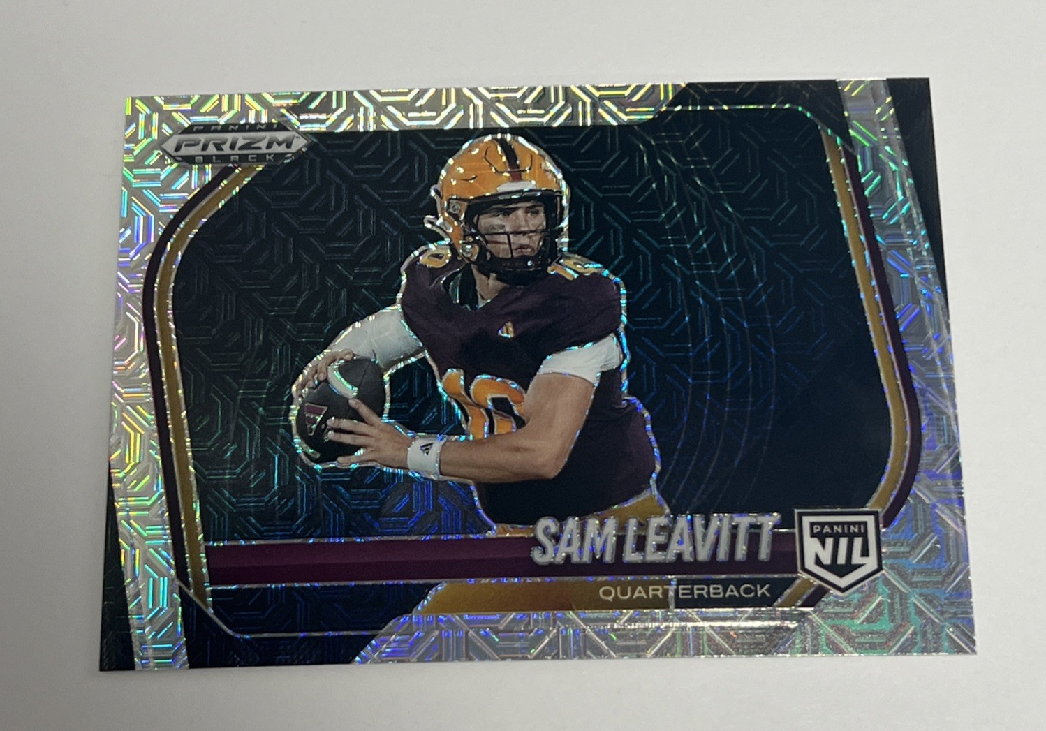 Sam leavitt 2025 Panini Prizm Black Base #182 Mojo Prizms /25 NIL KG