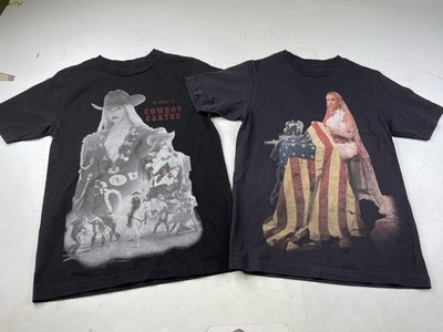 Lot 2 Beyoncé Cowboy Carter Tour 2025 Reclamation T Shirt Size Small October