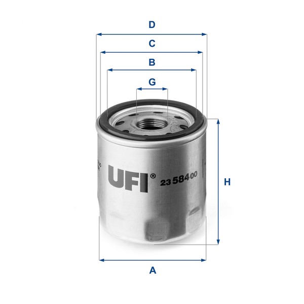 Ufi 23.584.00 ÖLfilter FüR CitroËN, Ford, Land Rover, Peugeot-image