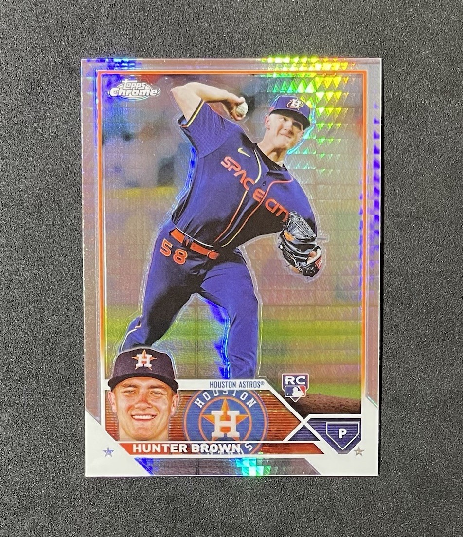 2023 Topps Chrome - Hunter Brown #197 Prism Refractor (RC)