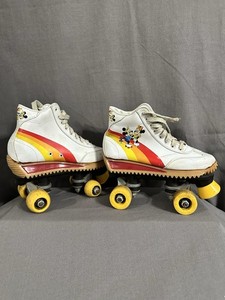 Vintage Minnie And Mickey Roller Skates Boy/Girl Size 2