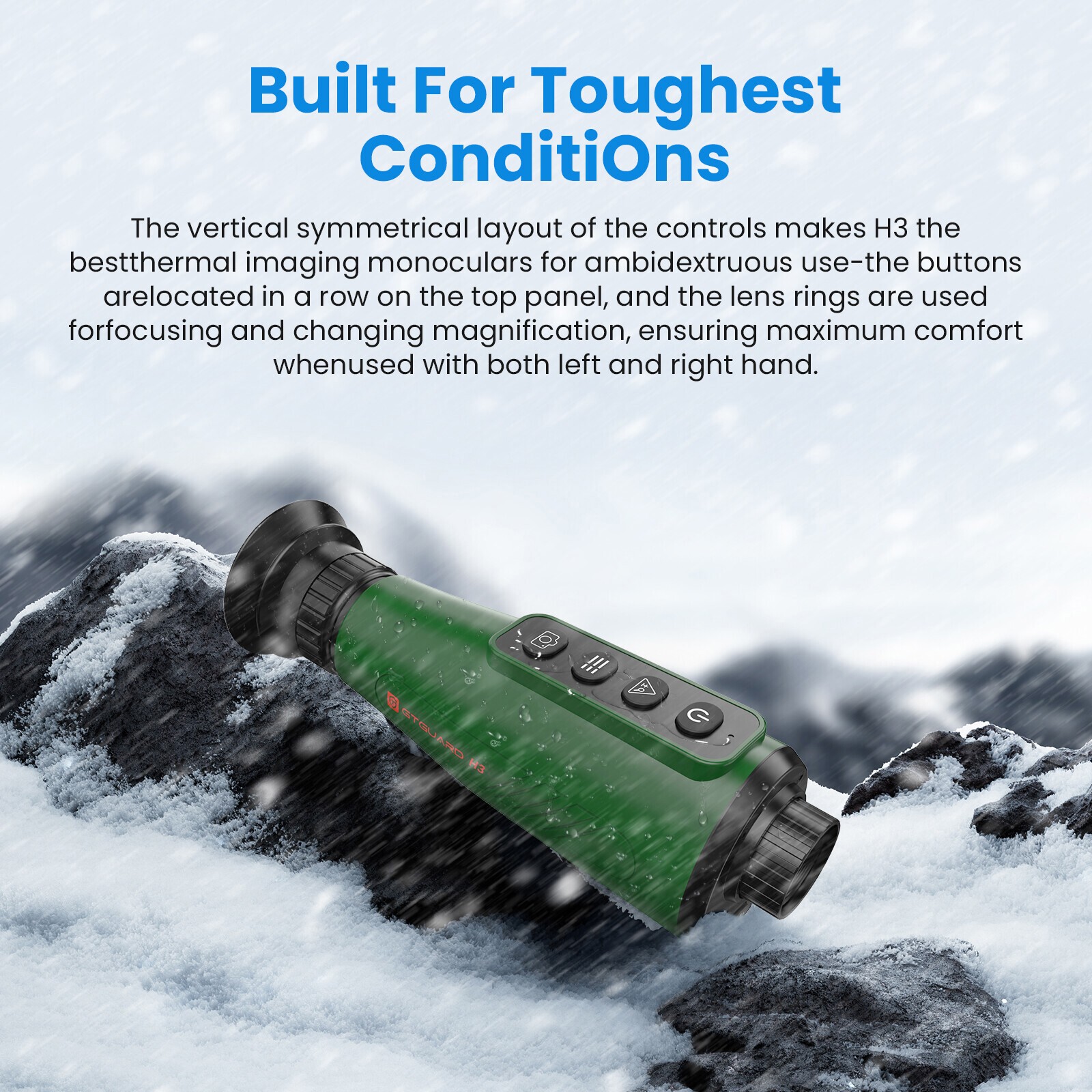 Thermal Monocular AI 384x288 8X Zoom Handheld Thermal Imaging Scope for Hunting