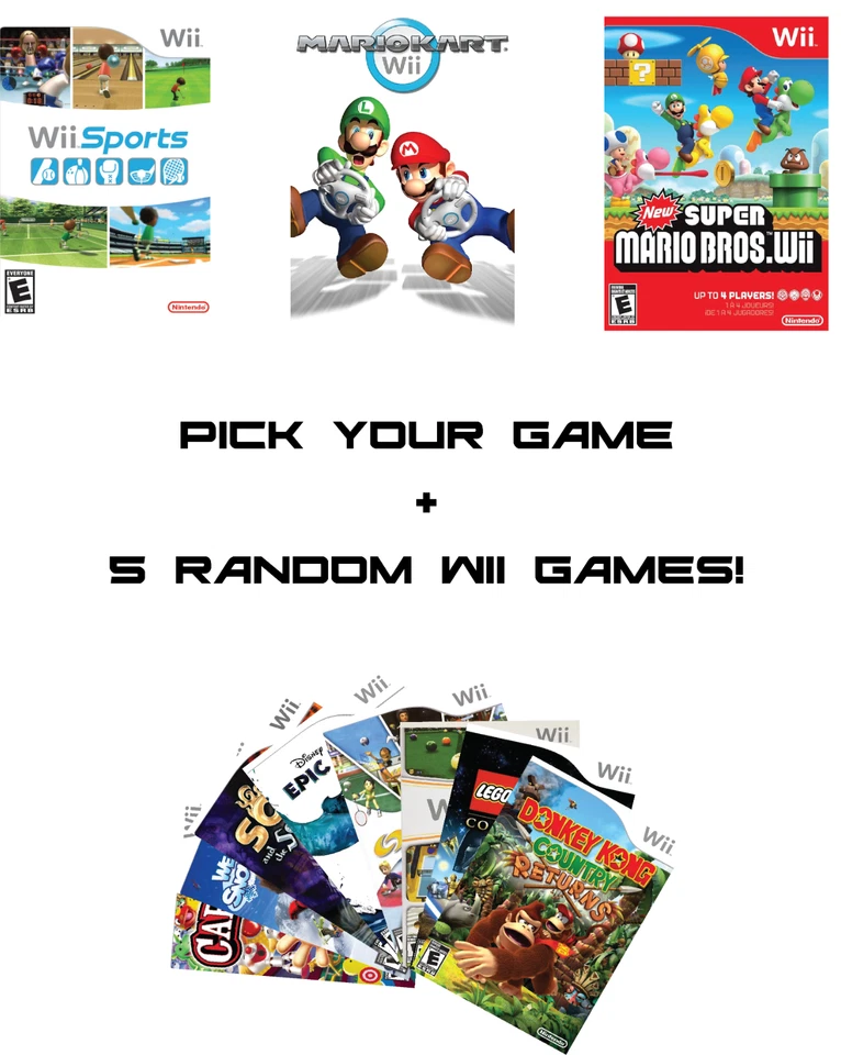 Nintendo Wii Console HDMI Bundle – Motion Plus, Wii Sports, Mario Bros + 5 Games - Image 3 of 4