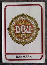 Panini Original Argentina 78 World Cup Sticker - #346 - Denmark Team Badge.