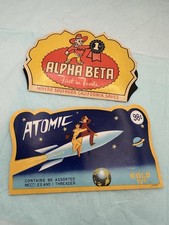 Set libri ago da cucire ALPHA BETA & ATOMIC vintage made in Japan & Germany