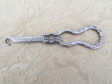 Vintage French Mandoline Depose Folding Metal Button Shoe Hook, Nice Condition