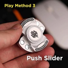 3-in-1 Skeleton Ghost Fidget Spinner Alloy Slider Stress Relief Toy