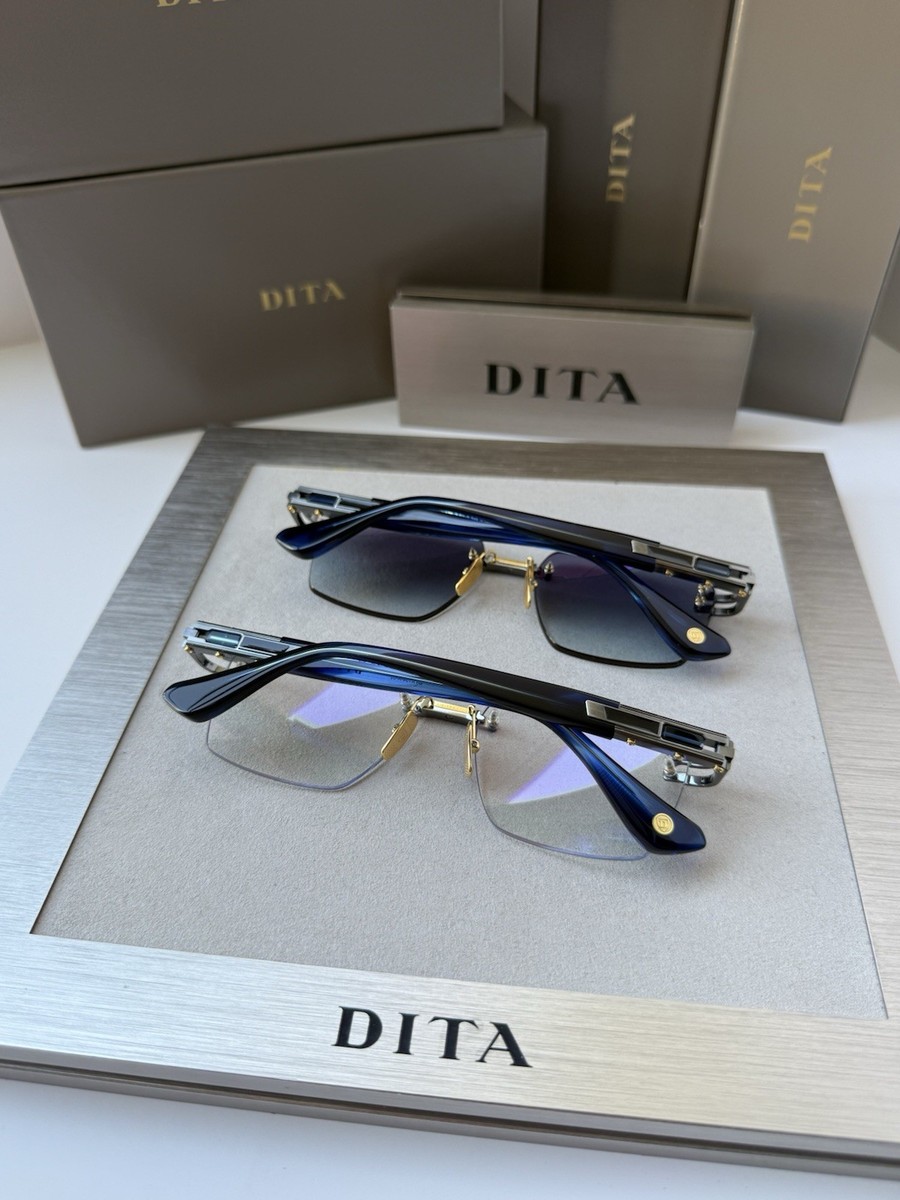 DITA META EVO ONE DTS147 Color 02 Antique Silver Blue Swirl