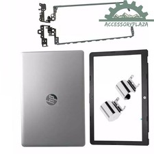 For HP 15-BS 15T-BR 15-BW 924892-001 Back Cover Bezel Hinges Cover Silver New