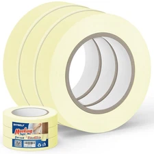 DIYSELF Masking Tape 1 Inch Wide 3 Pack White Painters Tape 3 Rolls×1×60    #334
