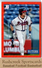 2021 Bowman Heritage #223 Drew Waters /25 Chrome Prospects Orange Refractor
